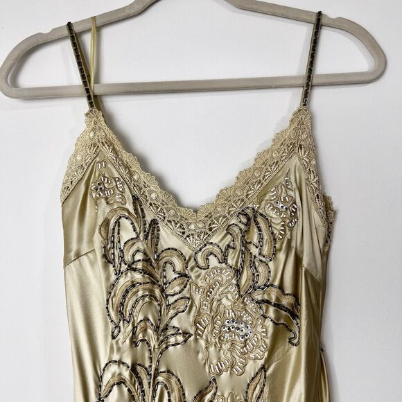 Sue Wong Nocturne Silk Beaded Lace Formal Maxi Gown Mermaid Women’s 8 - Picture 2 of 16